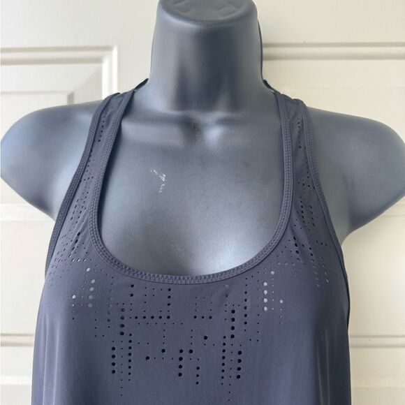 LULULEMON Small Singlet Racer Back Lasercut Logo Tank Top Black Shirt Size 4 - Picture 4 of 8